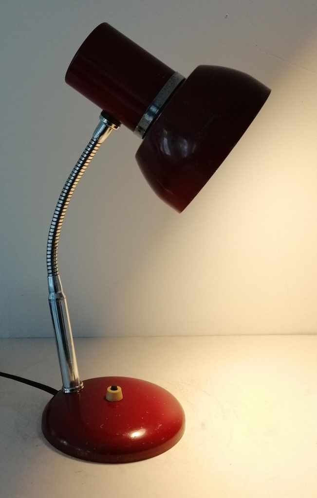 Lampe de bureau rouge Italienne