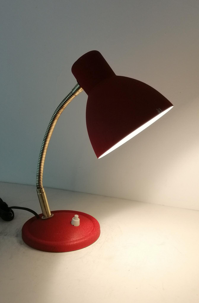 Lampe cocotte rouge