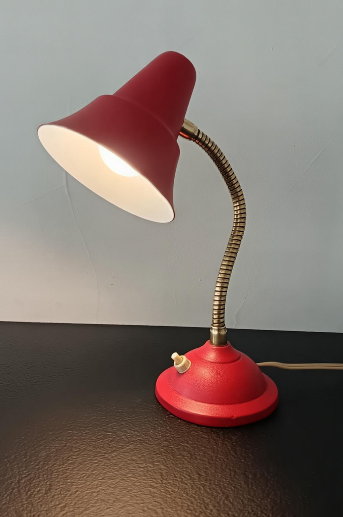 Lampe cocotte rouge