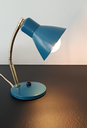 Lampe cocotte bleue