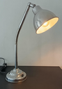 Lampe de bureau en laiton Chromée