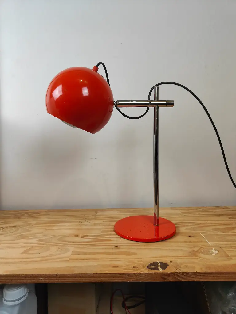 Lampe de bureau eye ball orange 