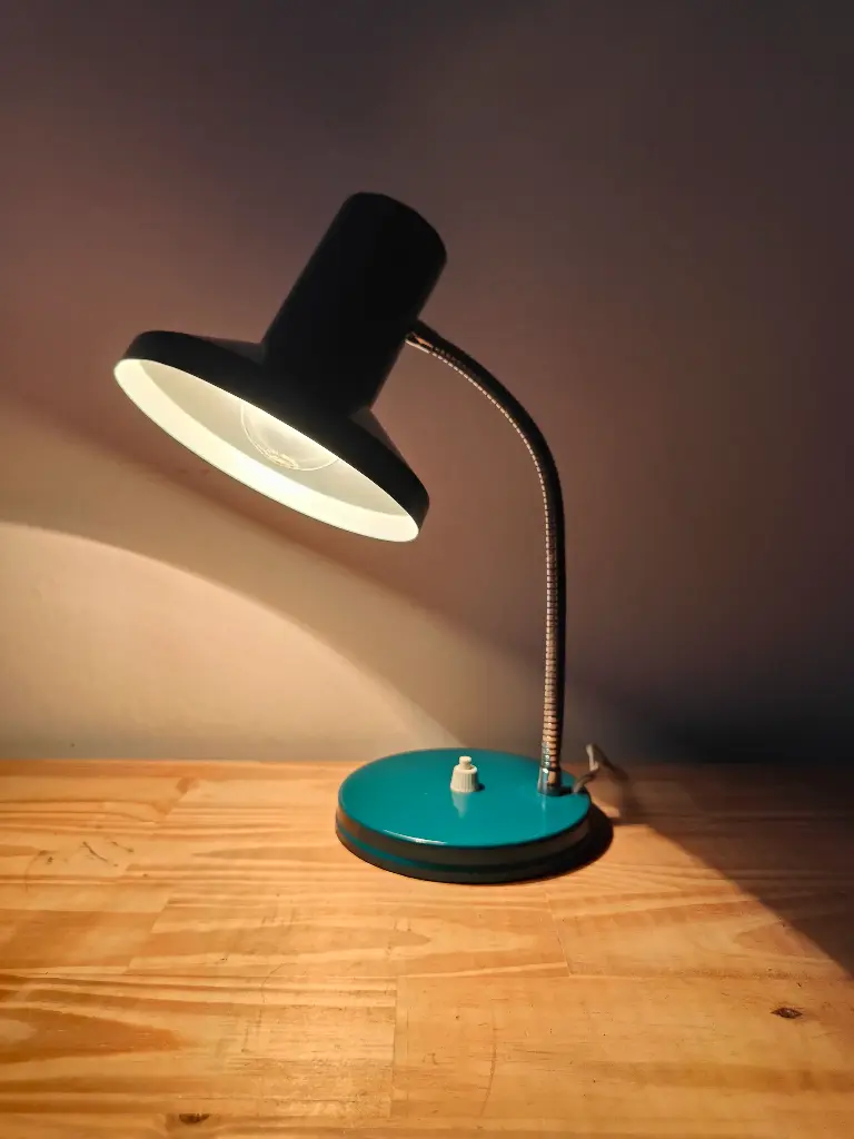 Lampe de bureau Bleue