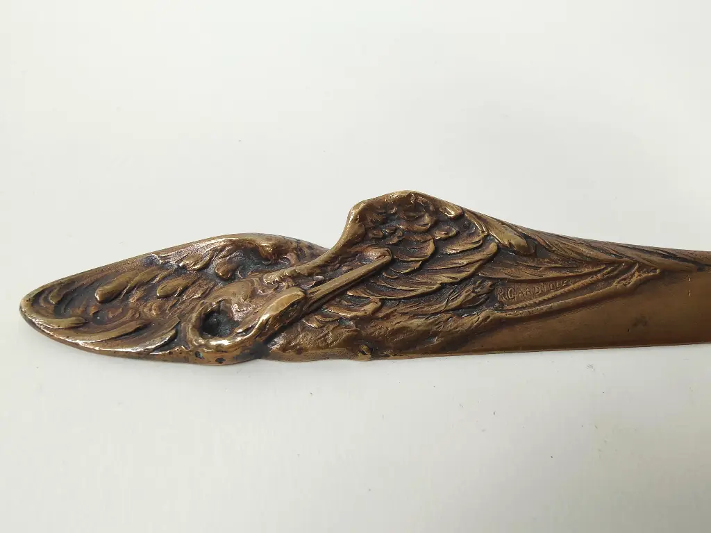 Coupe papier en bronze signé R.GARDILLE 
