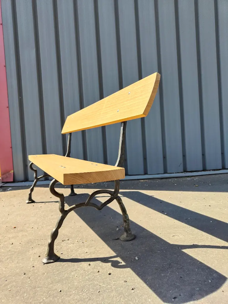 Banc de jardin façon branchage 