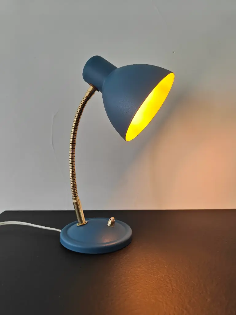 Lampe cocotte bleue 