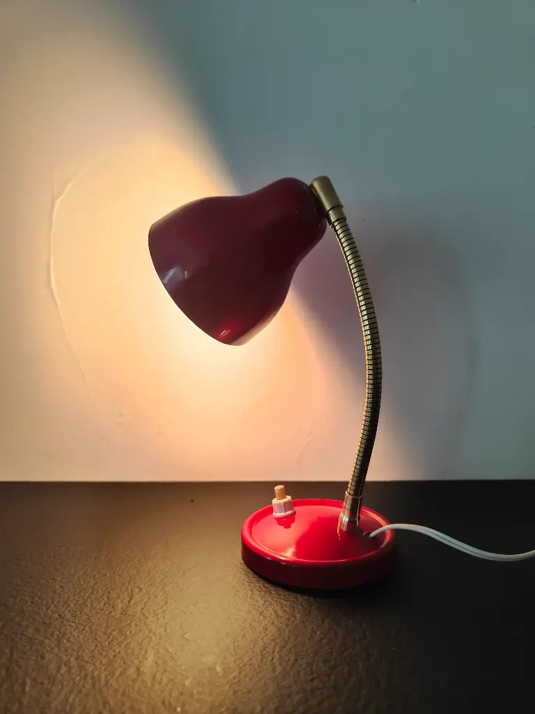 Petite lampe cocotte rouge