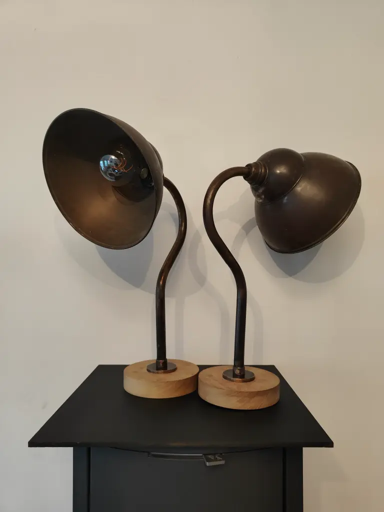 Paire d'applique extérieure en laiton 