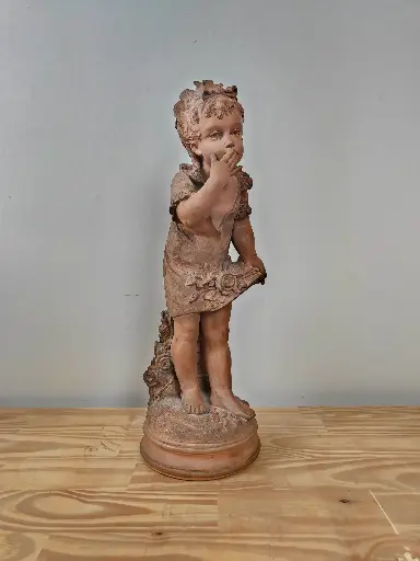 Terre cuite A.Vilain : "Le baisé"