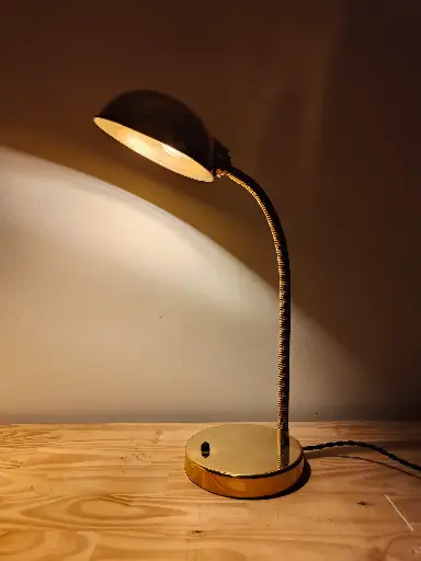 Lampe de bureau en laiton