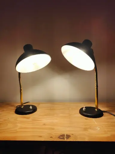 Paire de lampes de bureau 